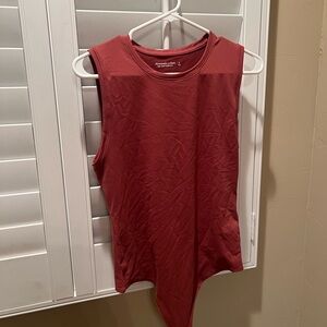 Abercrombie & Fitch  Women's Sleeveless Bodysuit - Rust size Large